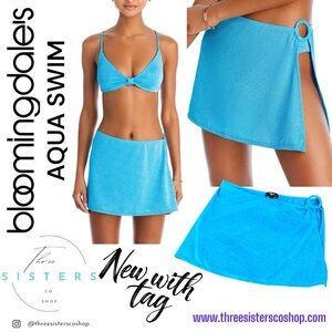 Aqua Swim Wrap Skirt Cover Up Skirt Medium New with tags Bloomingdale’s